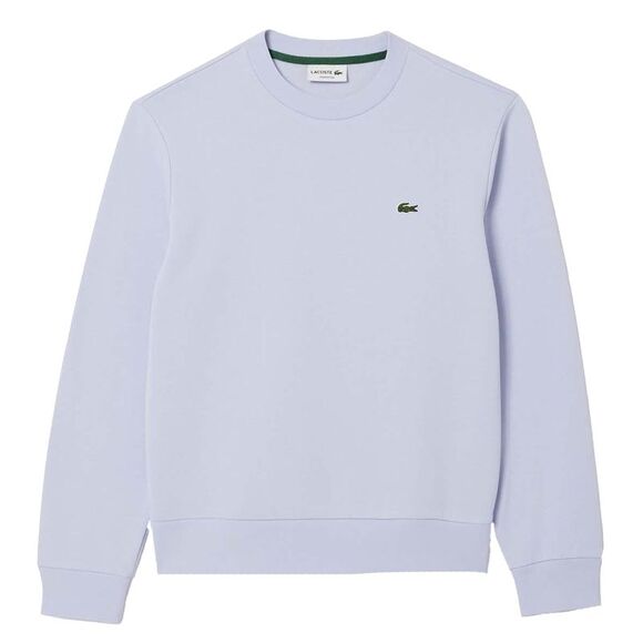 Lacoste Mens Fleece Crew Neck Sweatshirt / Blue